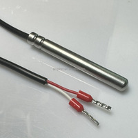 Capteur de température étanche en acier inoxydable RTD PT1000 CLASSE B avec câble gainé de PVC de 3m 5m