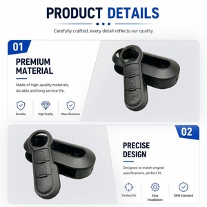 Carcasa de Goma para Botón de Llave Remota de <span class=keywords><strong>Coche</strong></span>, Compatible con Iveco Daily, Funda de Plástico para Llave, Repuesto de Accesorios para Auto - Product Image 5