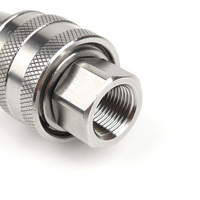 Conector Rápido de Alta Presión para Instalaciones Internacionales, Conector de Electrolito con Rosca Interna, Accesorio para Tuberías de Agua