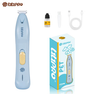 LILIPRO Professional PT206L Tondeuse à pattes de chien Tondeuse électrique à deux vitesses pour les oreilles des animaux domestiques Rasoir à faible bruit pour chat avec lumière LED - Product Image 1