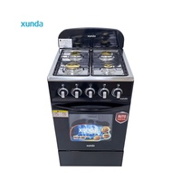 Xunda Professionnel - Cuisinière à gaz encastrable avec four et grill pour la cuisson