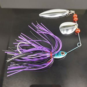 Histar OEM เหยื่อสปินเนอร์แบบมีเคราสำหรับผู้ชาย, เหยื่อตกปลาน้ำจืดตะขอหัวโลหะสำหรับตกปลา - Product Image 5