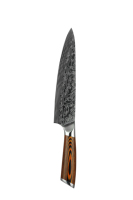 Ensemble de 3 couteaux de chef en acier inoxydable de haute qualité avec lames Santoku de 8 pouces, design écologique