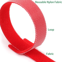 Écologique Étanche Nylon Adhésif Tissu Bandoulière Réutilisable Crochet Boucle Velcroes Vente Chaude Câble Attaches Bande
