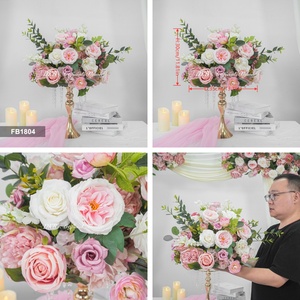 Rosas Artificiales de Seda, Hermosas y Directas de Fábrica, en Oferta, para Decoración de Navidad, Graduación, Jardín y Escenarios - Product Image 3