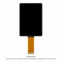 Module d'affichage LCD TFT IPS 1,8 pouces 240x284 portrait, interface SPI 20 broches, 500 nits, 262K couleurs pour appareils portables et dispositifs portatifs