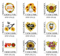 Prix usine Creat Your Own Sunshine Broderie Vêtements Patchs Tournesol Personnalisé Brodé Fer sur Patch pour Vêtements Chapeaux