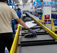 Système de tri linéaire à courroies croisées à haut débit YL, convoyeur de tri automatique de colis pour entrepôt logistique et e-commerce express
