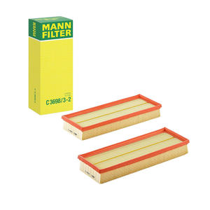 Originale filtro originale Mann C 3698/<span class=keywords><strong>3</strong></span>-<span class=keywords><strong>2</strong></span> filtro aria elemento per Mercedes-Benz S400 GLK350 SL550 CLS550 E350 E550 R350 CL500 - Product Image 1