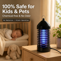 Lampe anti-moustiques à tube de verre UV 360 °   Couverture complète, entretien facile, en stock avec livraison rapide