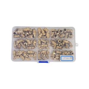 90 piezas de engrase de latón M6, M8, M10, 1/4 ", 1/8",<span class=keywords><strong>3</strong></span>/8 ", <span class=keywords><strong>5</strong></span>/16" recto, <span class=keywords><strong>45</strong></span>, 90 grados-001 - Product Image 4