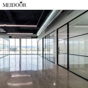 <span class=keywords><strong>Porte</strong></span> <span class=keywords><strong>d</strong></span>'<span class=keywords><strong>entrée</strong></span> moderne à double battant en verre, étanche, avec <span class=keywords><strong>rideau</strong></span> suspendu, pour usage hôtelier, type fenêtre à battant - Product Image 4