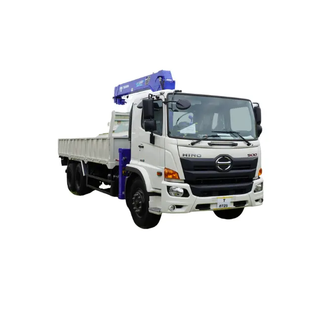 İnşaatlar için yeni ürün kamyon vinçleri marka Hino kökenli japonya Hino kamyon vinçleri 5 ton