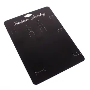 wholesale black paper card 14x19cm display jewelry card custom logo available supplier