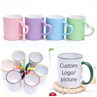 Mug à café en porcelaine blanche personnalisé avec logo, 11 oz, vierge, pour sublimation, sans danger pour les aliments, compatible lave-vaisselle et micro-ondes, cadeau d'entreprise