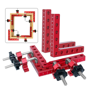 Qinbu Pro 140mm Aluminum Positioning <strong>Square</strong> -Corner <strong>Clamp</strong> for DIY &amp; Professional Woodworking Furniture <strong>Frame</strong> Assembly Tools