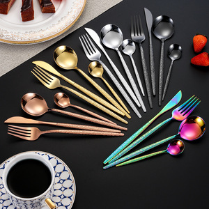 Juego de Cubiertos de Acero Inoxidable de 24 Piezas, Cuchillo para Carne, Tenedor y Cuchara para Cocina Occidental de Hotel, Caja de Regalo, Utensilios Duraderos para Catering y Bodas - Product Image 1