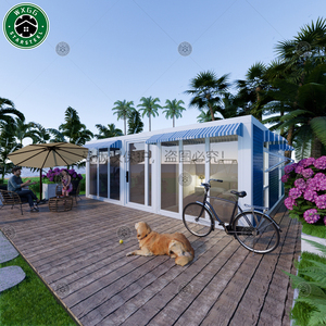 Casa Extensible de 20 Pies y 40 Pies, Casa Prefabricada de Acero Portátil, 2 Dormitorios con Baño - Product Image 1