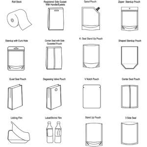 Ingrosso Design originale personalizzato Doypack sacchetti di alluminio opaco in piedi borsa per alimenti per animali domestici e <span class=keywords><strong>semi</strong></span> di <span class=keywords><strong>fiori</strong></span> verdi - Product Image 4