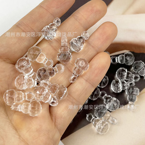 ลูกปัดอะคริลิกรูปน้ำเต้า A376 ใส สำหรับทำเครื่องประดับ DIY สำหรับเด็ก ทำสร้อยคอ - Product Image 1