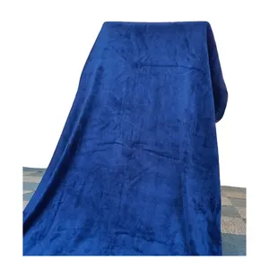 Factory Provide Super Warm Two Colour Double Sided Single Flannel Blanket for Airplane