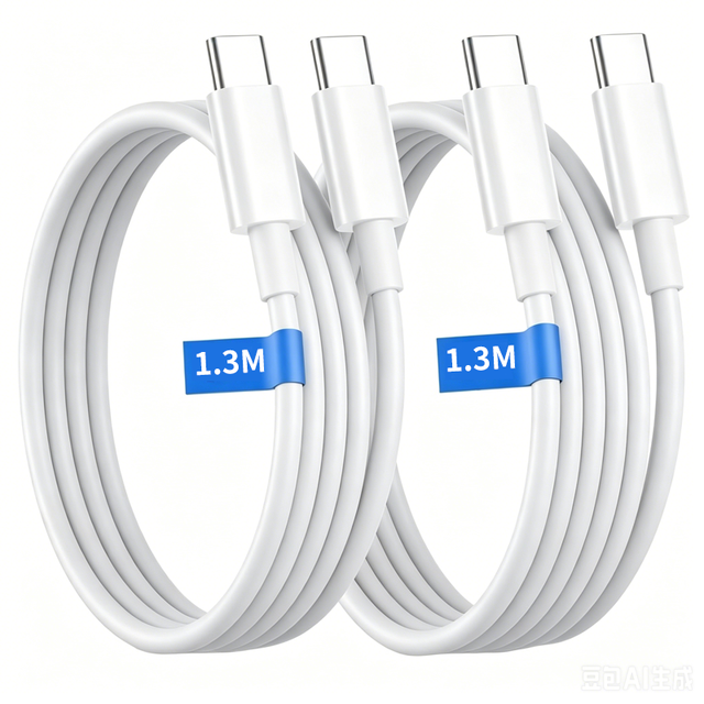 iPhone 15/16/17 USB-C to USB-C 3A Fast Charging Cable 1.3M PD 60W PVC Type-c Date Cable for Pro Max/Pro/Air Macbook iPad