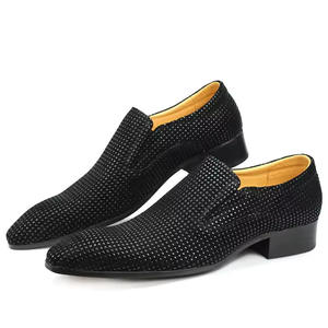 Mocasines de moda de un solo paso estilo clásico con punta en pico para la temporada de otoño, zapatos formales de lujo hechos a mano para hombre - Product Image 1
