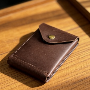 <b>Large</b> Capacity Multi-Card Slot Unisex Wallet with Key <b>Ring</b> Button Closure Short Size Open Design Coin Purse - Product Image 1