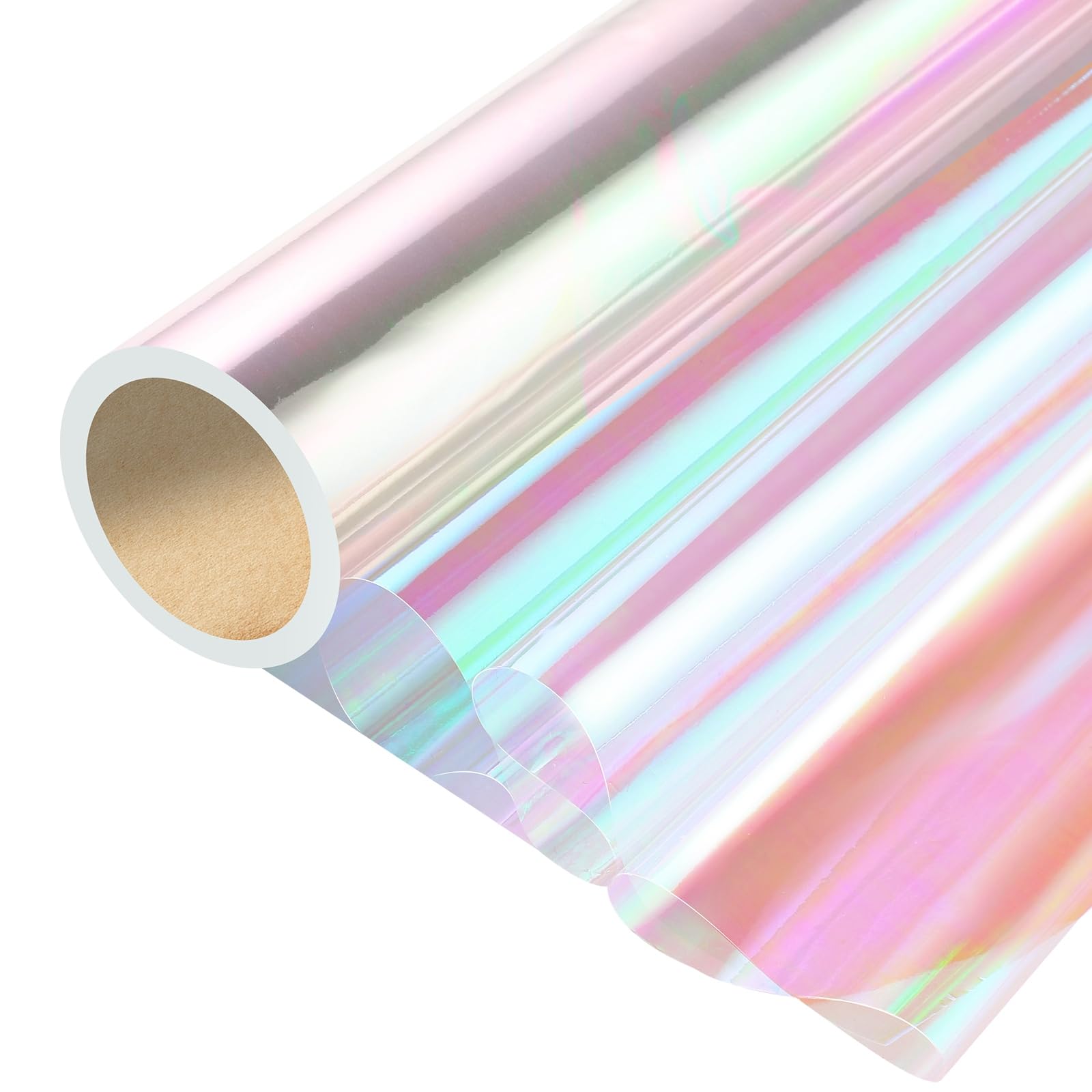 Birthday Wrapping Paper Set, 12 Sheets Rainbow Gradient Colour Gift Wrapping Paper With 2 Roll Satin Ribbon, 50 X 70CM Birthday Gift Wrap For Party - View #4