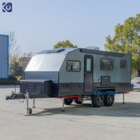 CAMPTRL Remorque de voyage tout-terrain Petite remorque de camping pour 2-3 personnes Remorque de camping-car Normes australiennes Caravane tout-terrain