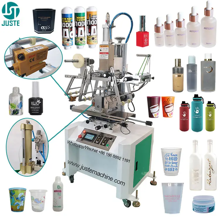 Philippines European Retro Hot Stamping Machine Automatic Digital Hot Foil Printer For Pen Cattle Ear Tag Plastic Cup Logo