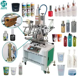 Filipinas Europeu Retro Hot Stamping Máquina Automática Digital Hot Foil Impressora Para Caneta Gado Orelha Tag Plastic Cup Logo