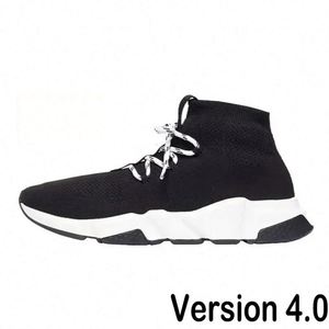Designer Sock Shoes Men Women Graffiti White Black <b>Red</b> Beige Pink Clear Sole Lace-up Neon Yellow <b>Runner</b> Trainerorm Sneakers - Product Image 2