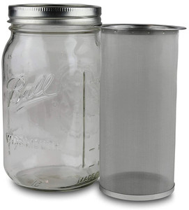 Bộ lọc cà phê lạnh bằng thép không gỉ cao 15 cm dành cho bình thủy tinh miệng rộng - Product Image 3