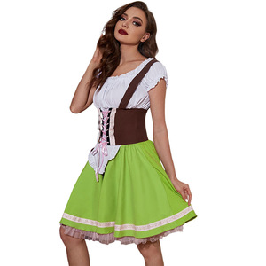 ชุดฮาโลวีน ชุดเทศกาลอ็อกโทเบอร์เฟสต์ของเยอรมัน ชุดสาวเสิร์ฟเบียร์ ชุดสาวเสิร์ฟใน<span class=keywords><strong>ผับ</strong></span>สำหรับ<span class=keywords><strong>ผู้หญิง</strong></span> - Product Image 3