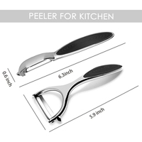 Fruitaardappelwortel Appelschiller Y En I-Vormige Roestvrijstalen Groenteschillers Met Ergonomische Antisliphandgreep Voor Keuken