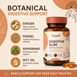 Gélules Botaniques Bien-être Digestif 60 pour Adultes au Gingembre, Fenouil, Menthe Poivrée et Huile MCT – Complément Alimentaire pour le Confort Intestinal – OEM/ODM - Product Image 2