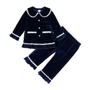 Vêtements de détente en <span class=keywords><strong>velours</strong></span> pour garçons et filles, pyjamas de style européen et américain d'automne et d'hiver pour jeunes enfants - Product Image 6