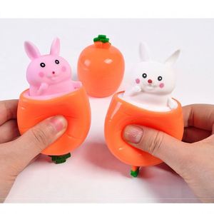 Stress Relief <b>Toys</b> Pop up Squishy Rabbit Squeeze <b>Toys</b> <b>Squishes</b> Carrot Rabbit for Easter - Product Image 2