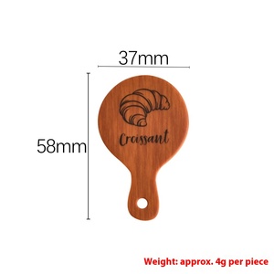 Cartoon <b>Pizza</b> Tray Bread Plate Resin Hand-painted Irregular <b>Shape</b> DIY Jewelry Accessory Eco-Friendly Miniature Food Play Doll - Product Image 6
