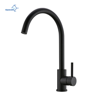 Robinet de cuisine noir monotrou monté sur le pont de haute qualité OEM et ODM