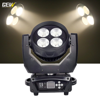 Projecteurs LED à tête mobile 4 yeux, blanc chaud et froid, 200W, DMX512, avec zoom, pour scène, mariage, église, studio