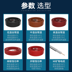 Self Regulating Heating Tape 220V Silicone Rubber 65C Surface Temp For Pipeline Anti Freezing And Fire Fighting Systems - Product Image 2