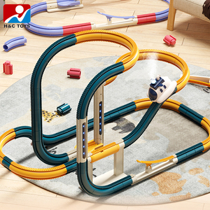 Конструктор «Гоночная трасса» 360° с 12 элементами, пластиковые блоки из АБС-пластика, развивающая игрушка для детей - Product Image 3