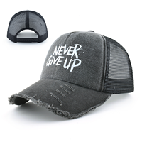 Casquette Trucker Unisexe Vintage Effet Vieilli en Gros, Personnalisable avec Impression Graphique, Idéale pour le Quotidien et le Streetwear