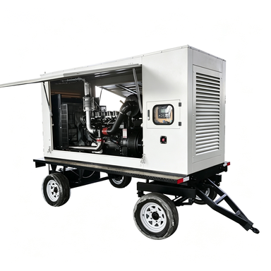 Portable Diesel Power Generator 15kW 20kW 50kW Easy Move Water Cooling Diesel Generator for Camping and Mobile Food Trucks
