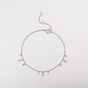Fashion Stylish Elegance Design Sterling 18k Gold Link Chain <b>Adjustable</b> Tassel Beads Diamond Women Jewelry <b>Bracelets</b> - Product Image 1