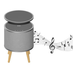 Mesa de Té Inteligente con Rotación de 360 Grados, Cargador Inalámbrico con Altavoz Bluetooth - Product Image 5