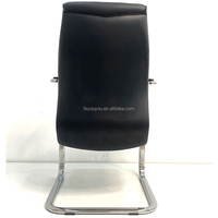 Chaise de bureau visiteur moderne noire de conférence ergonomique