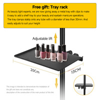 Inlightray gratuit LogoHalf Moon Lamp Moonlight Beauty Lamp Care Beauty Salon Equipment Moon Lamp For Eyelash Extension